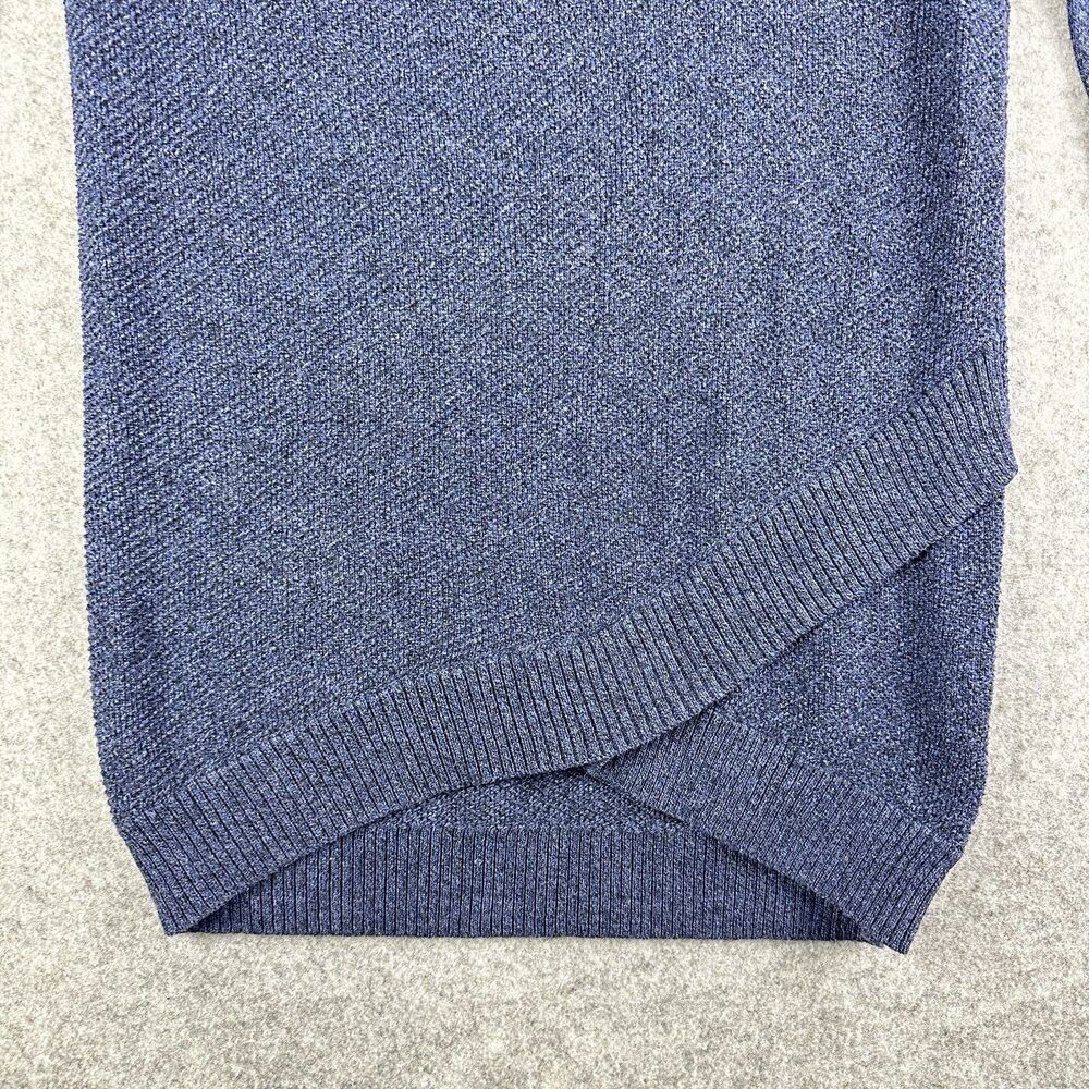 Akini Anthropologie Knit Hoodie Sweater Womens S Blue Yoga Gym Coastal Tunic - Picture 9 of 14